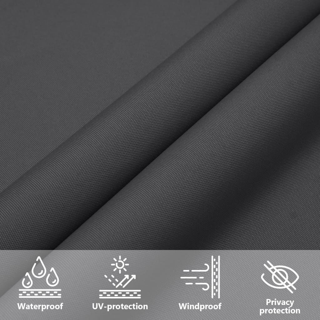 Parasole a Vela Oxford Triangolare 4x5x5 m Antracite | homemem39