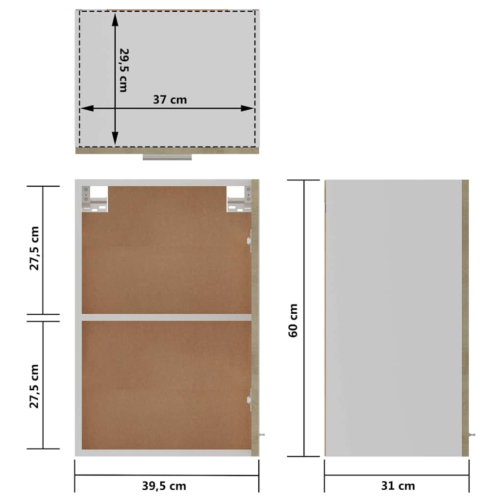 Mobile Pensile “Lyon” Rovere Sonoma 39,5x31x60 cm
