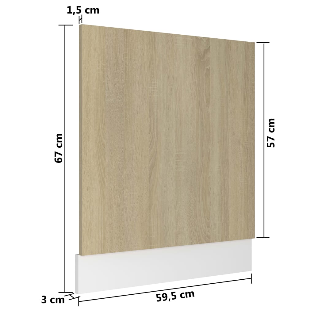 Pannello Lavastoviglie “Lyon” Rovere Sonoma 59,5x3x67 cm - homemem39