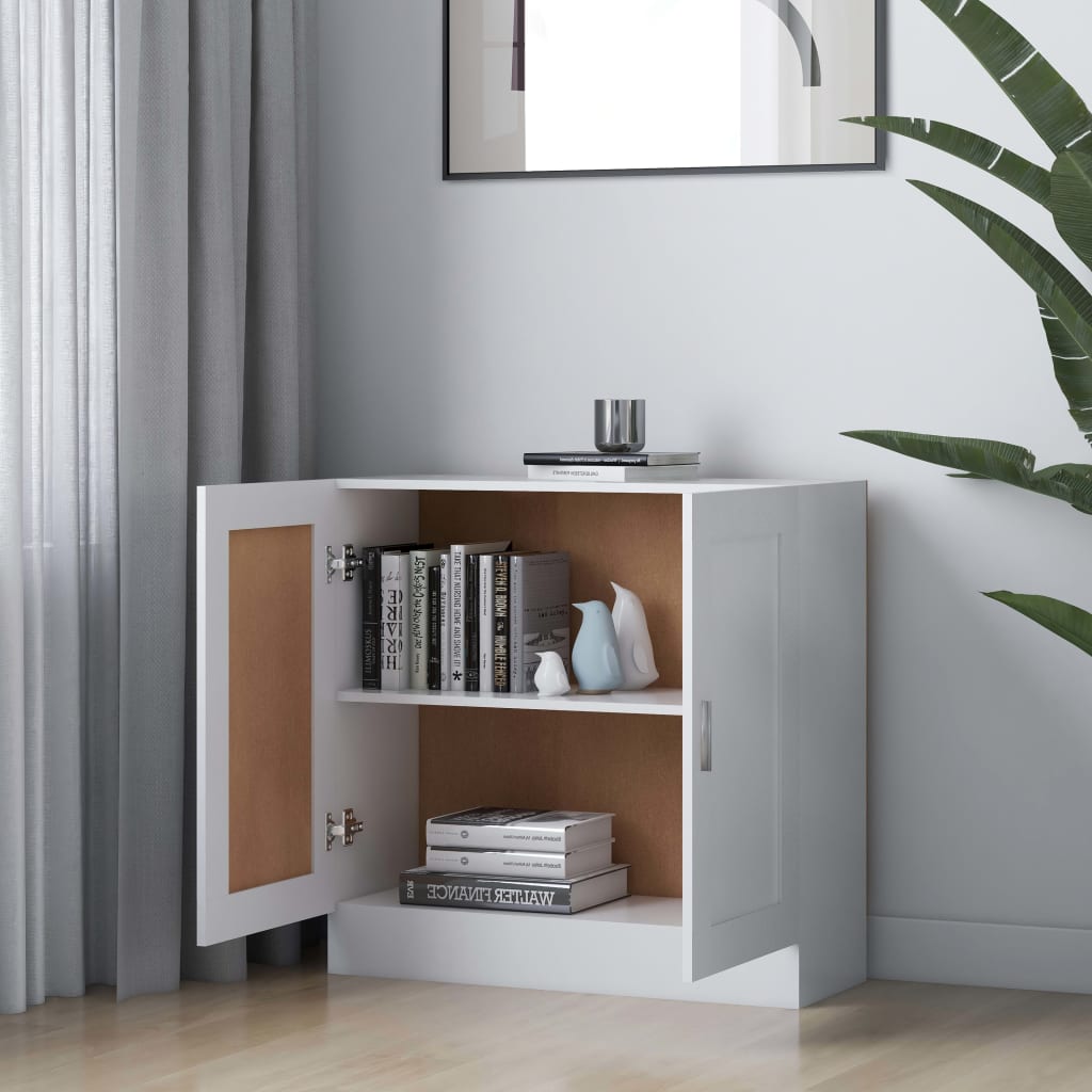 Libreria Bianca 82,5x30,5x80 cm in Legno Multistrato - homemem39