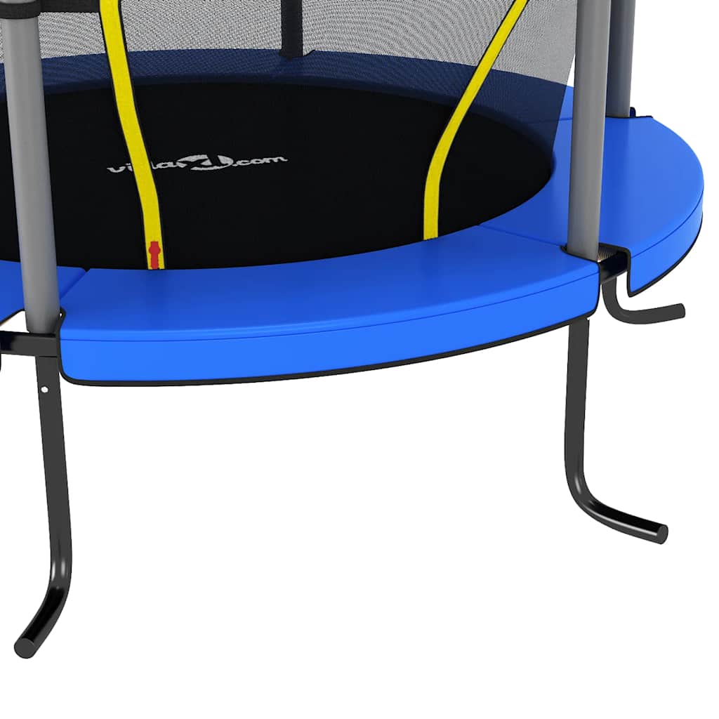 Set Trampolino con Rete di Sicurezza Rotondo 140x160 cm Blue | homemem39