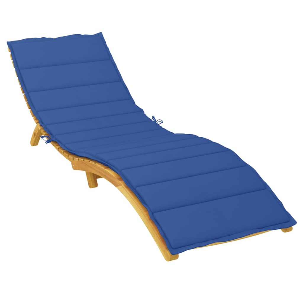 Cuscino per Lettino Blu Reale 200x60x3 cm in Tessuto Oxford | homemem39
