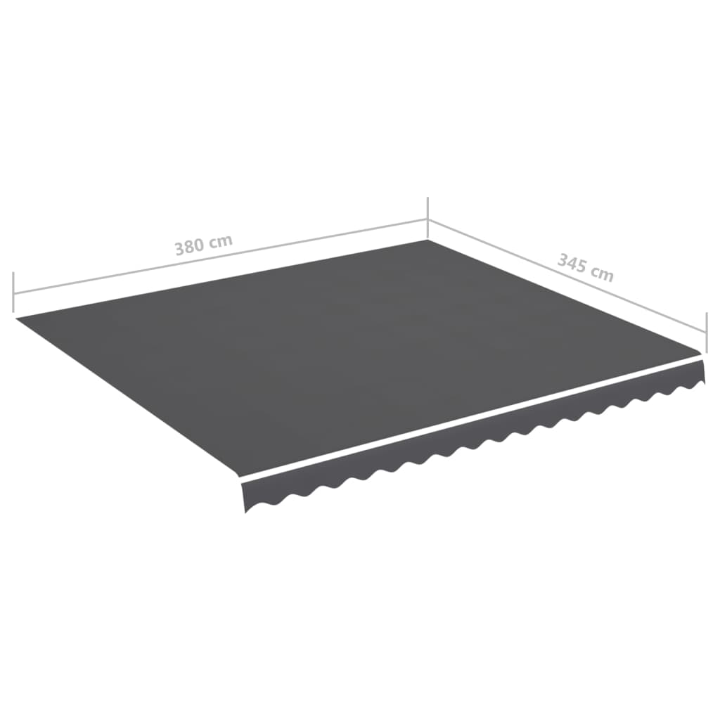 Tessuto di Ricambio per Tenda da Sole Antracite 4x3,5 m | homemem39