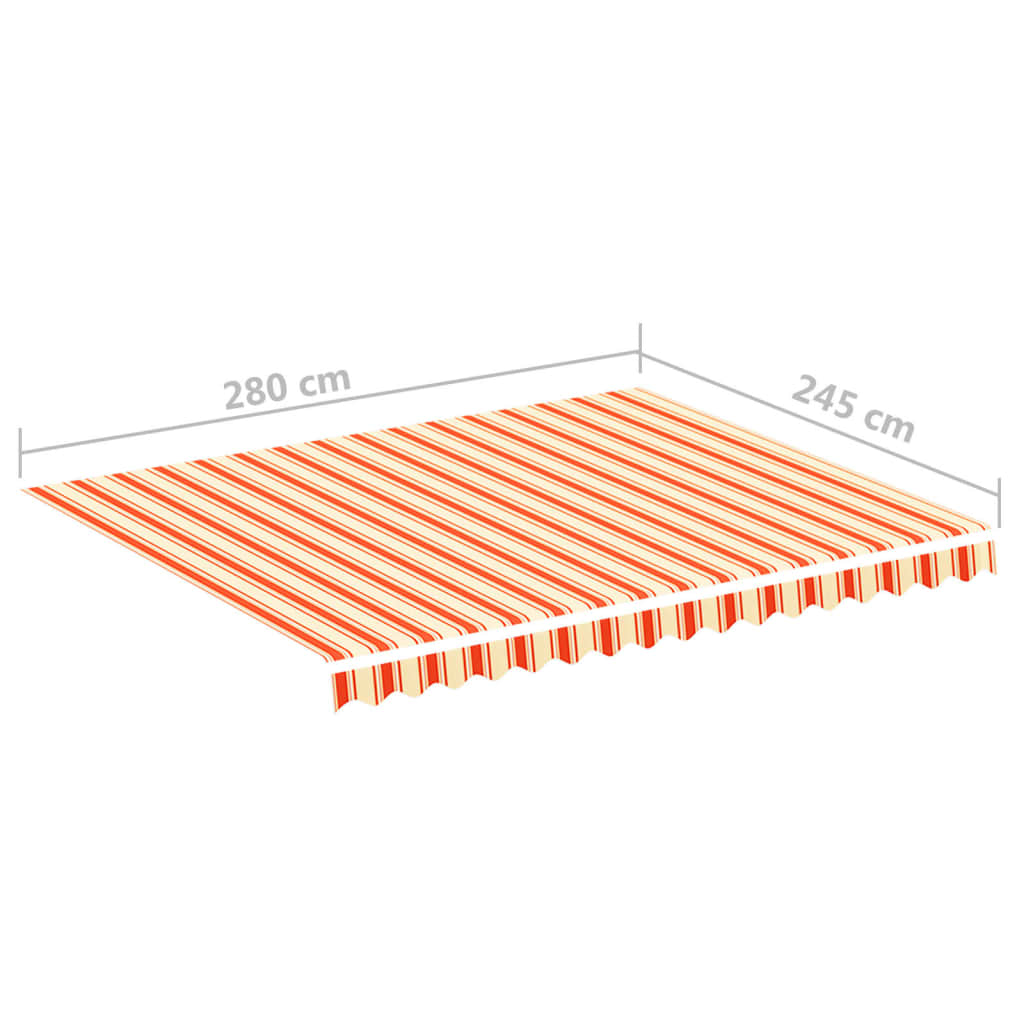 Tessuto di ricambio Tenda da Sole Giallo e Arancione 300x250 cm