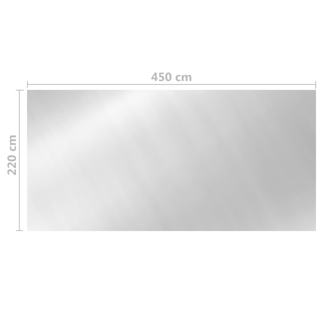 Copertura per Piscina Argento 450x220 cm PE | homemem39