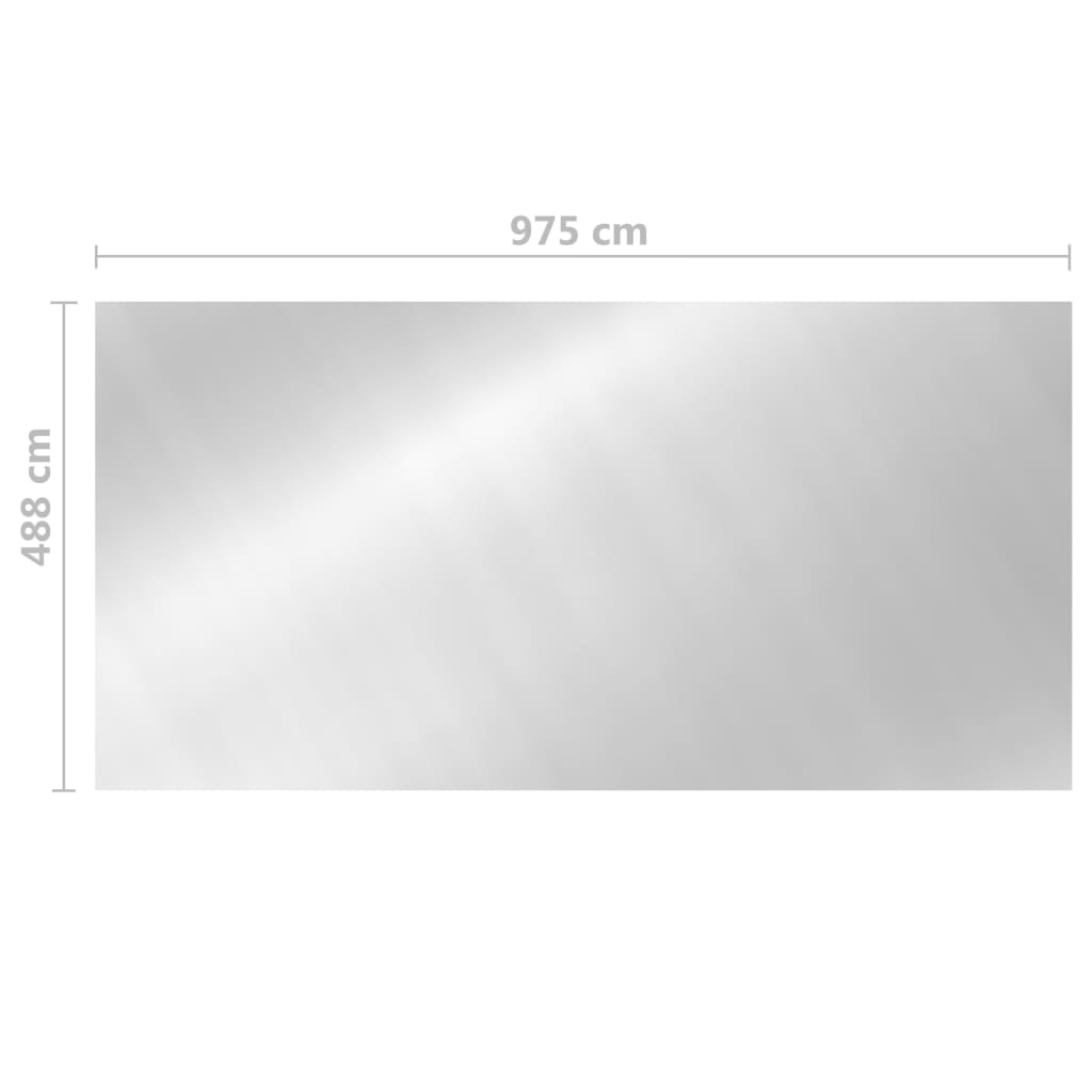 Copertura per Piscina Argento 975x488 cm in PE - homemem39