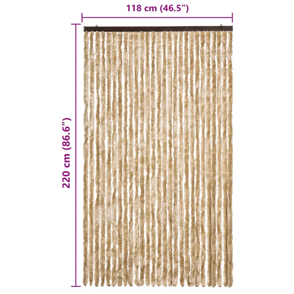 Zanzariera Beige 118x220 cm Ciniglia | homemem39