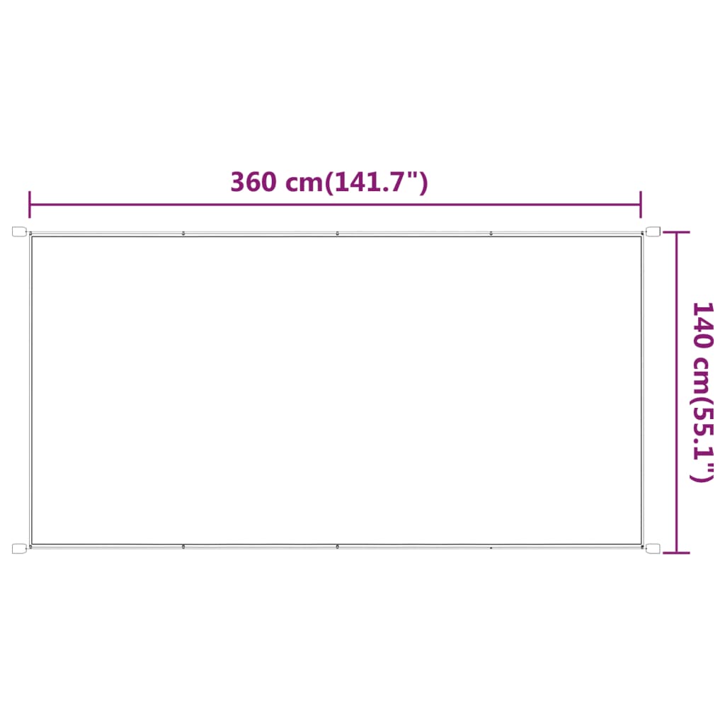 Paravento Verticale Verde Chiaro 140x360 cm in Tessuto Oxford | homemem39