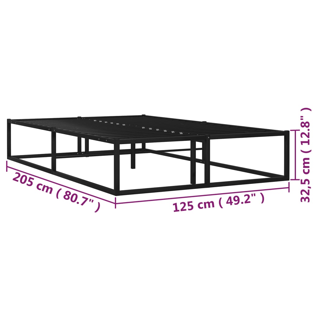 Giroletto Nero in Metallo 120x200 cm | homemem39