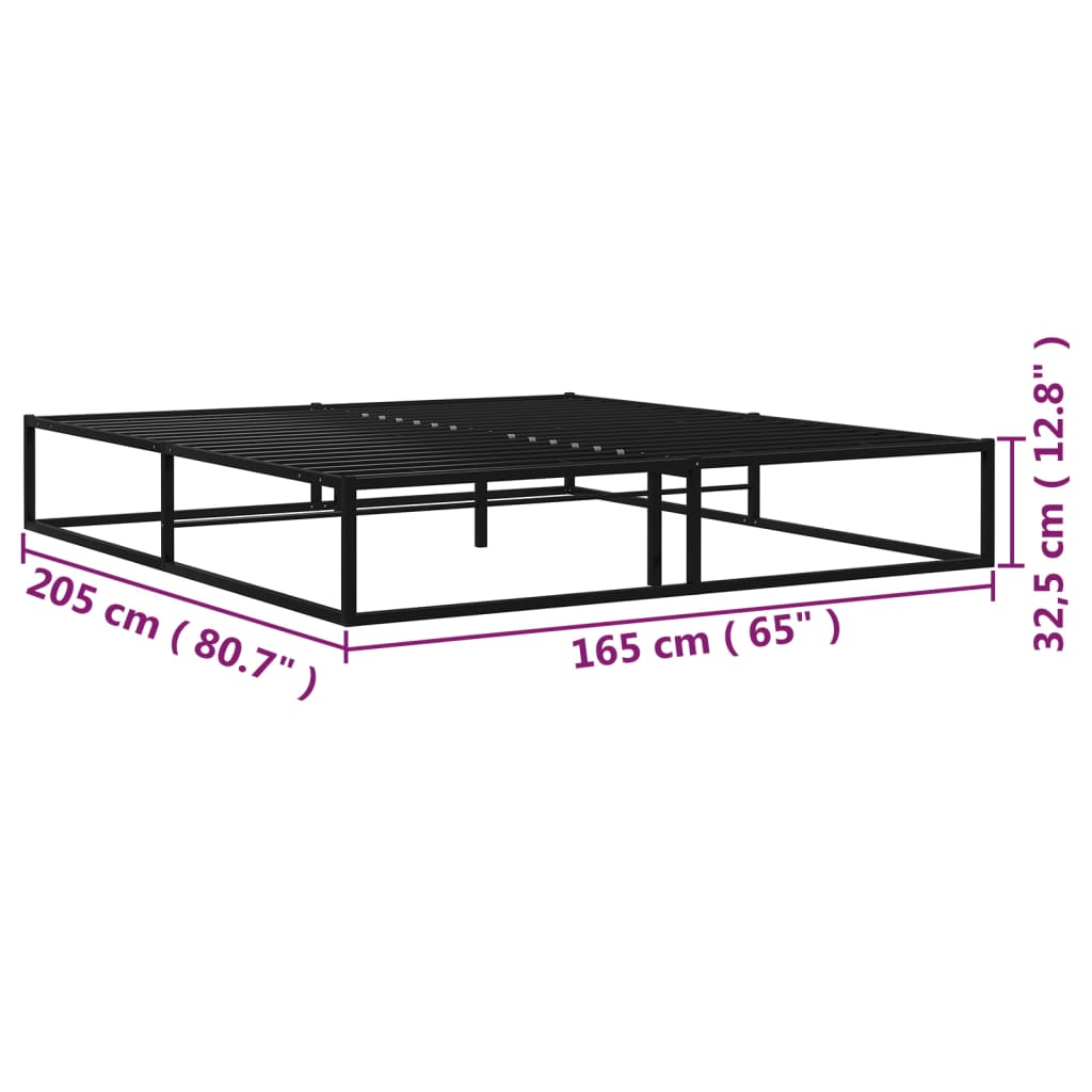 Giroletto Nero in Metallo 160x200 cm | homemem39