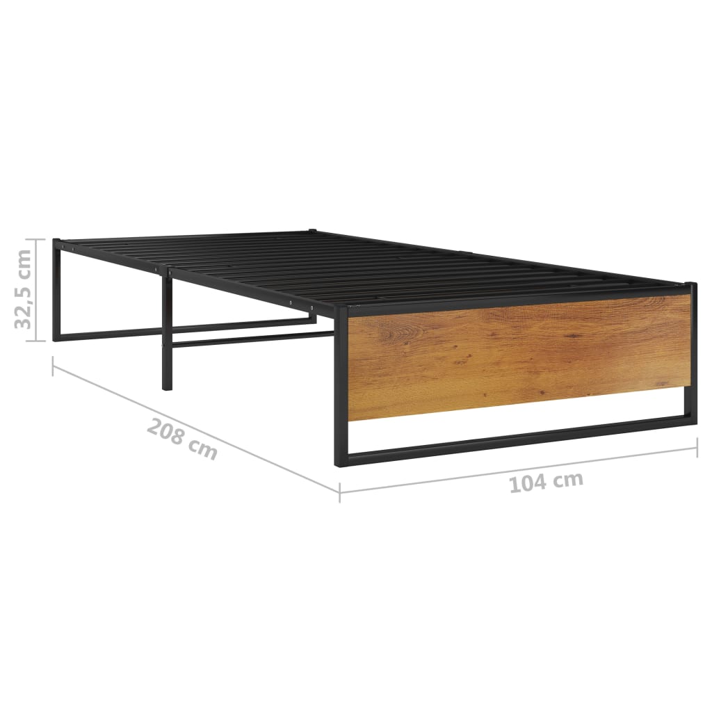 Giroletto Nero in Metallo 100x200 cm | homemem39