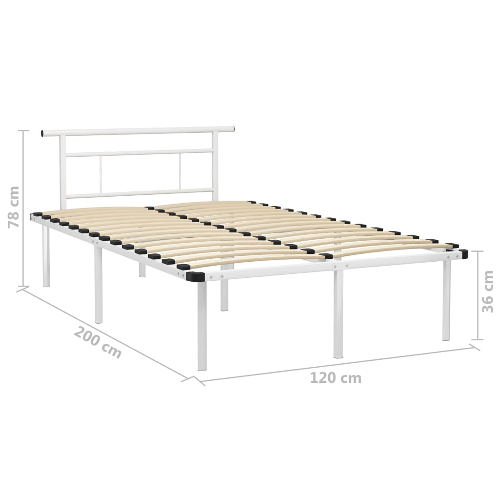 Giroletto Bianco in Metallo 120x200 cm | homemem39