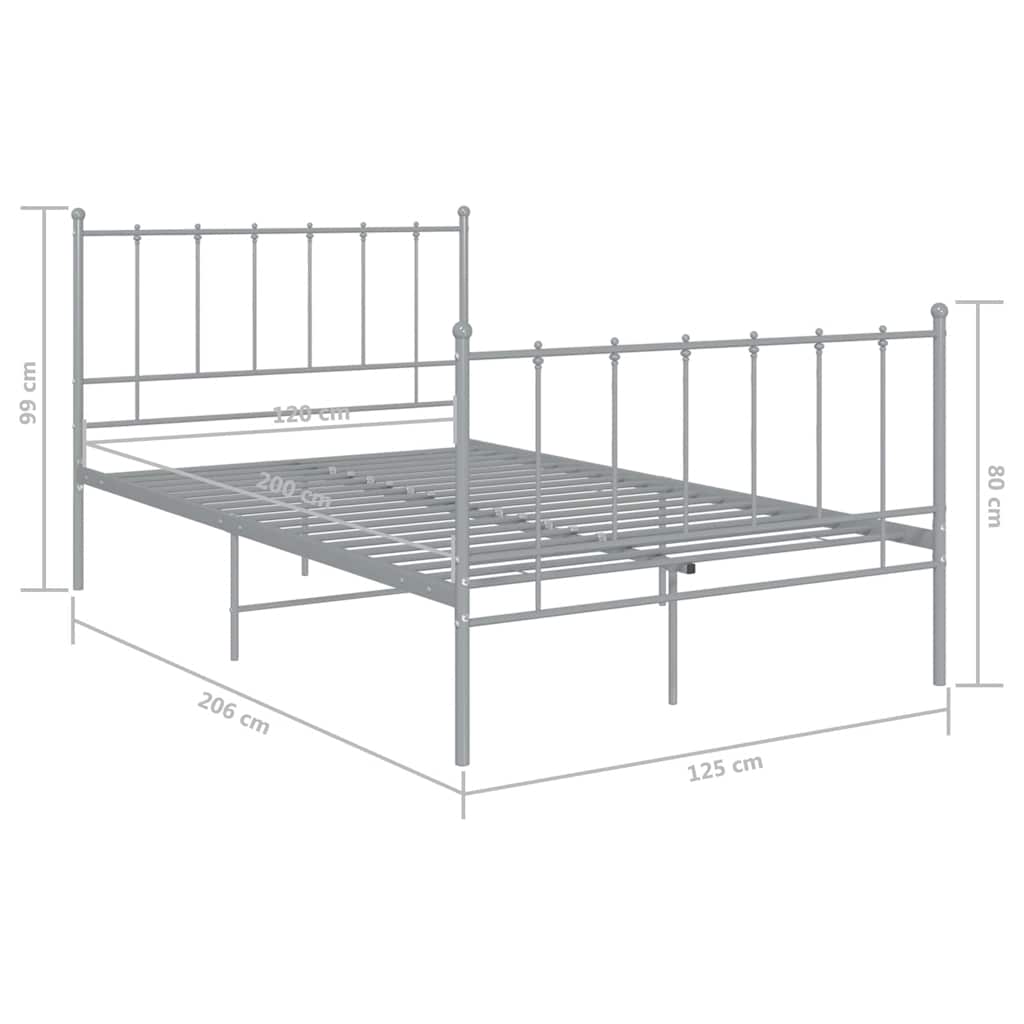 Giroletto Grigio in Metallo 120x200 cm | homemem39