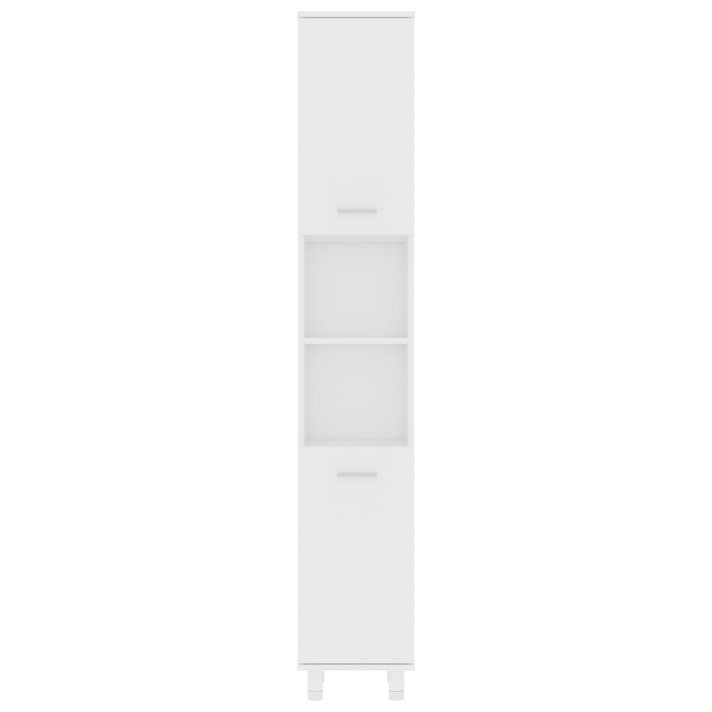 Set Mobili da Bagno 4 pz Bianco in Truciolato | homemem39