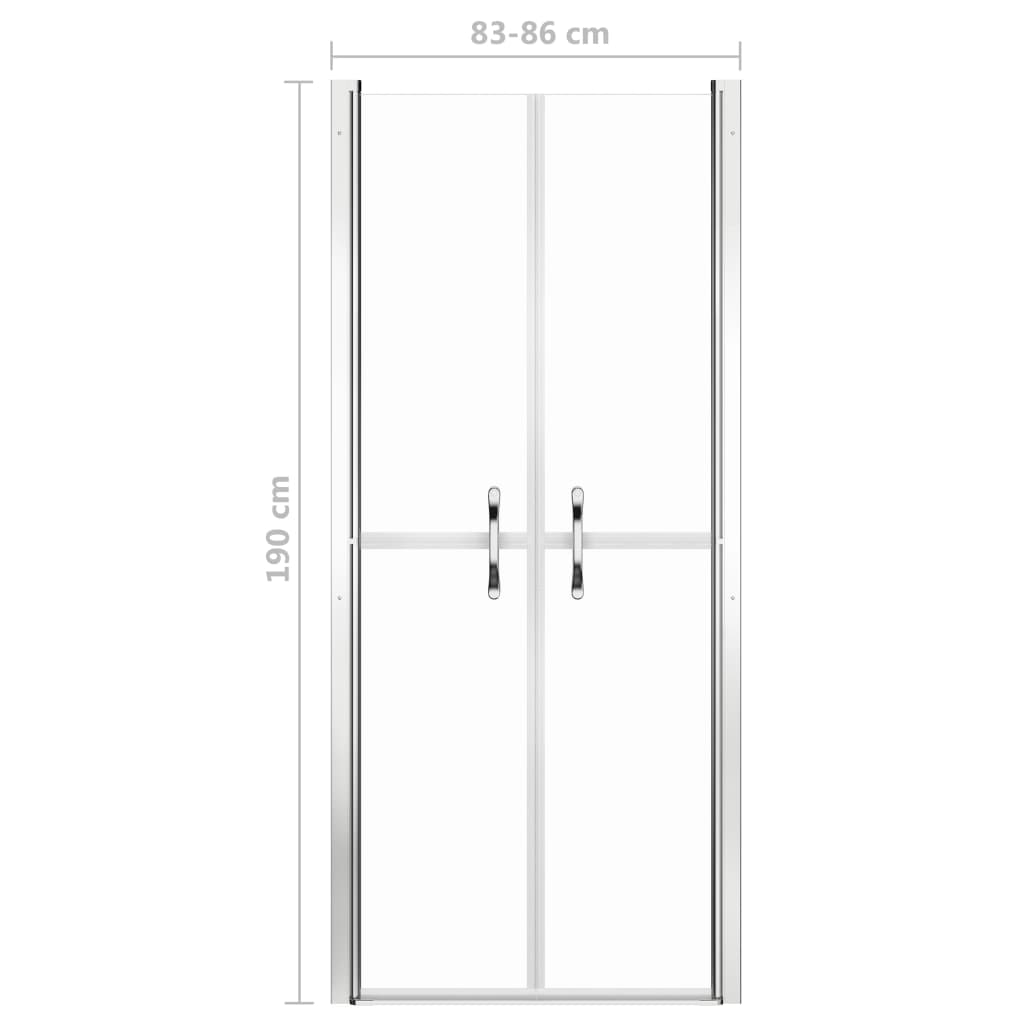 Porta per Doccia in ESG Trasparente 86x190 cm | homemem39