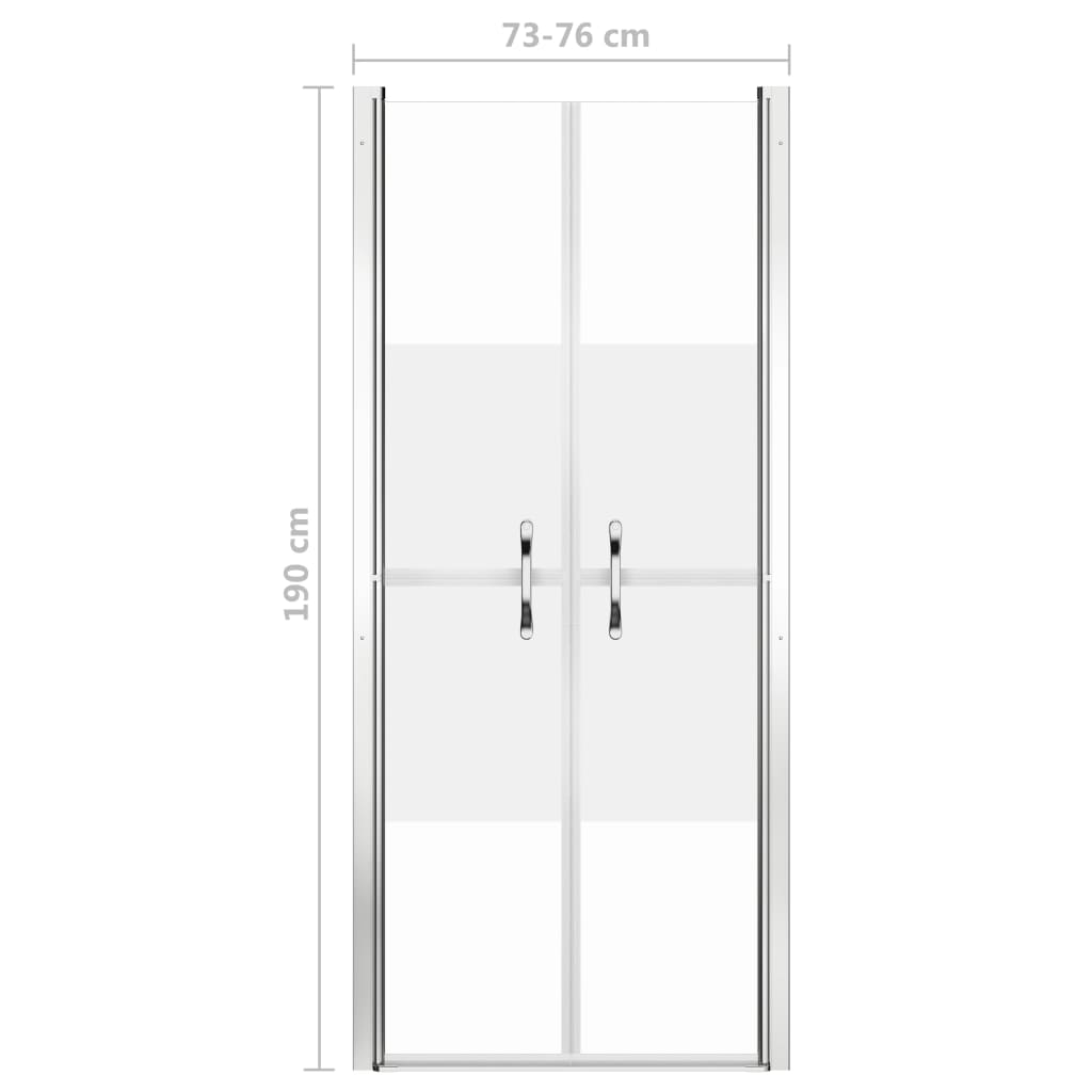Porta per Doccia in ESG Semi-Satinato 76x190 cm | homemem39