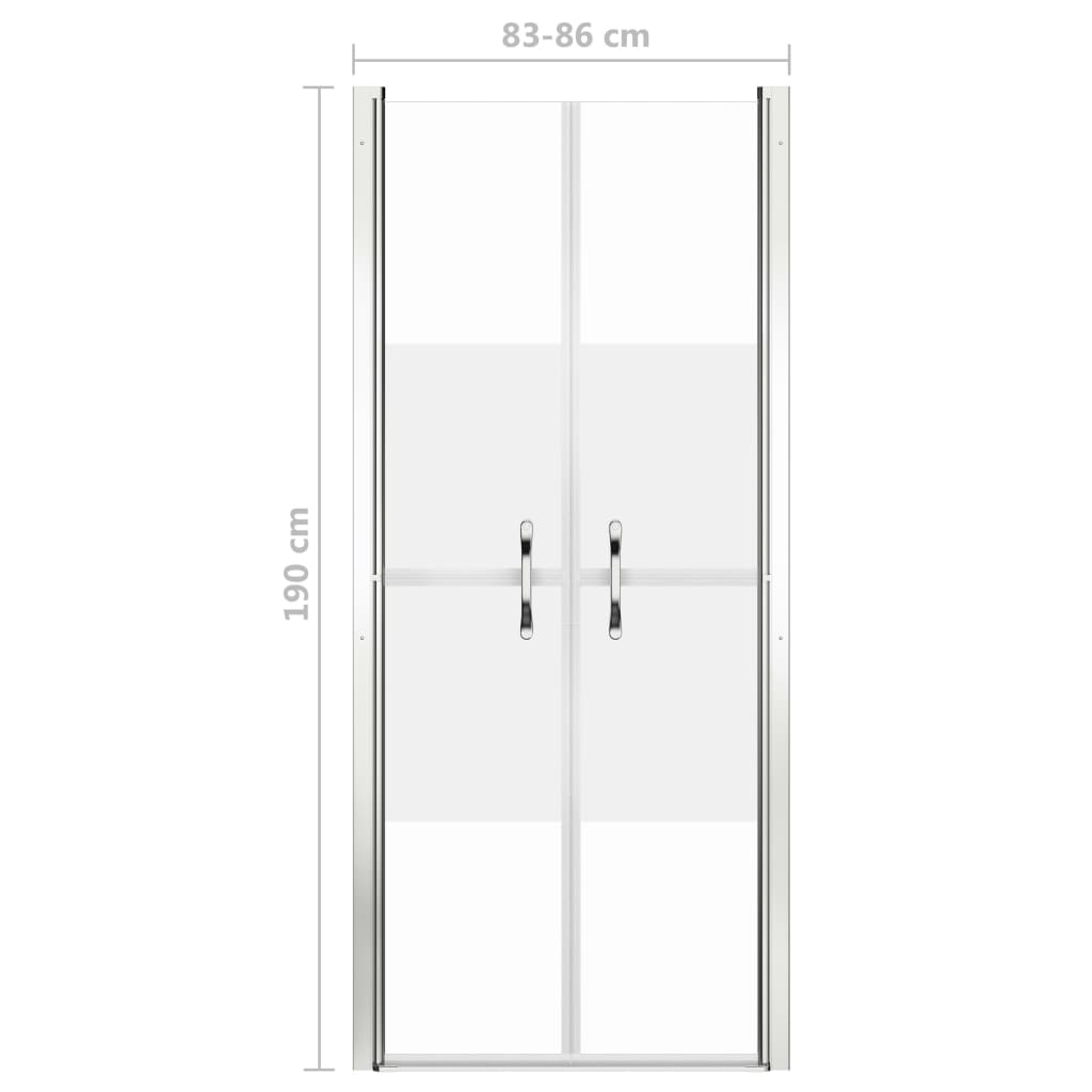 Porta per Doccia in ESG Semi-Satinato 86x190 cm | homemem39