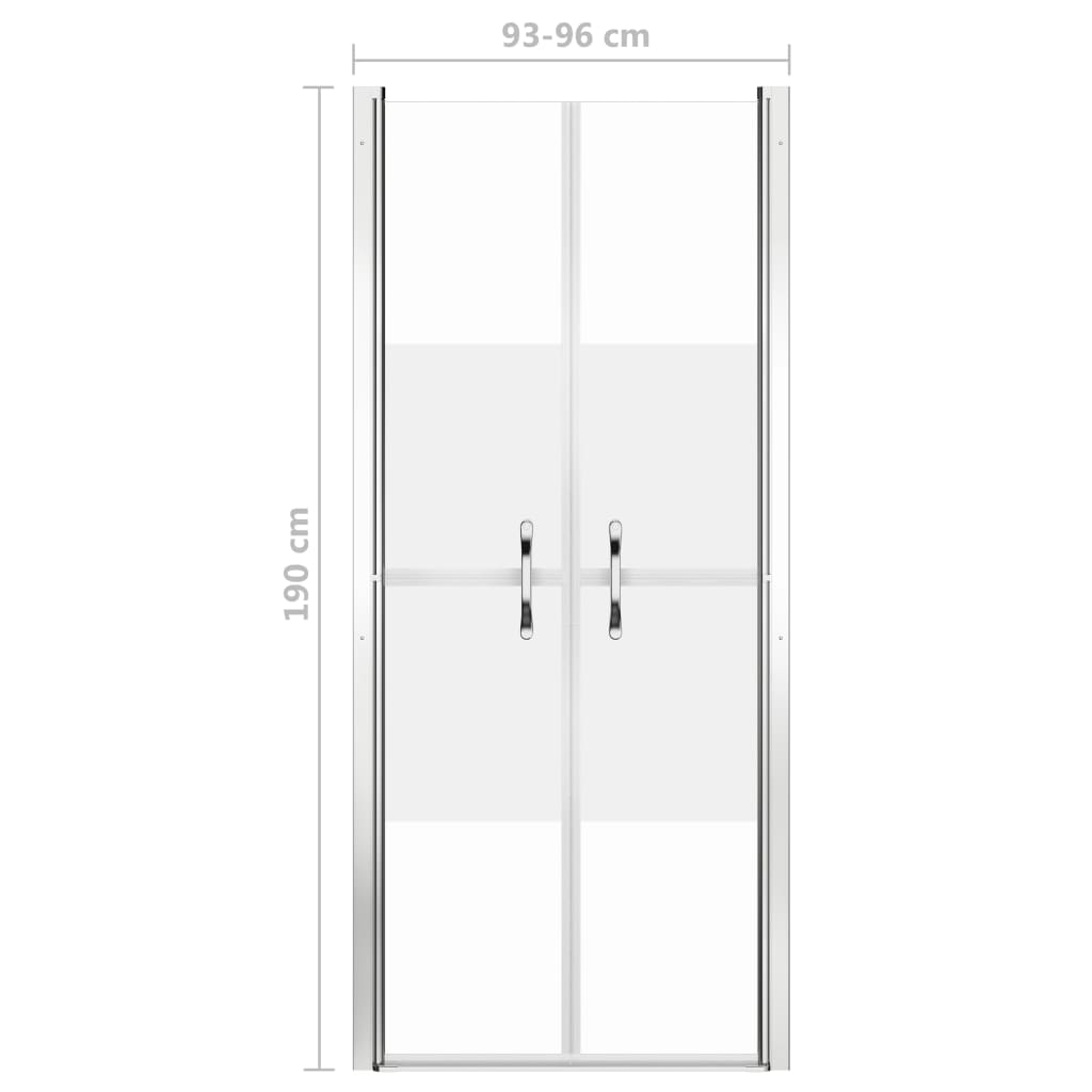 Porta per Doccia in ESG Semi-Satinato 96x190 cm | homemem39