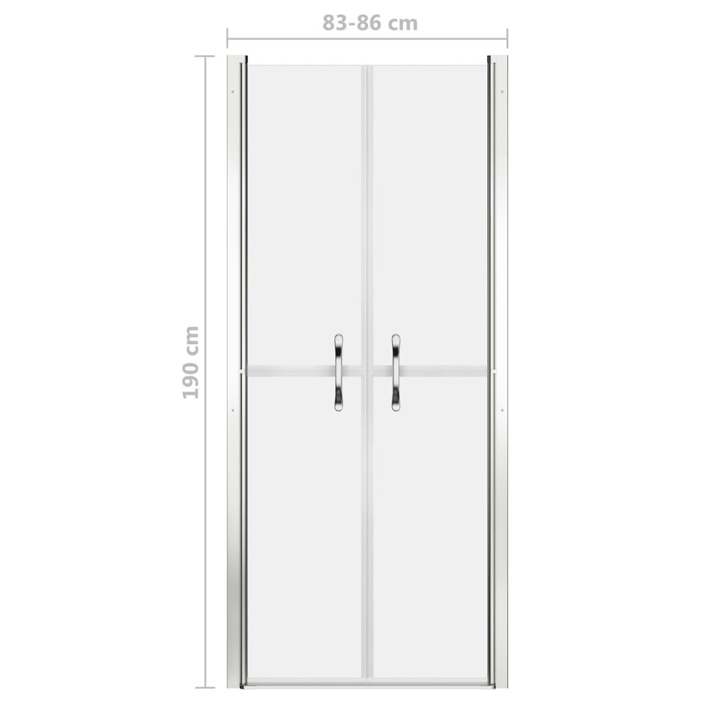 Porta per Doccia in ESG Satinato 86x190 cm