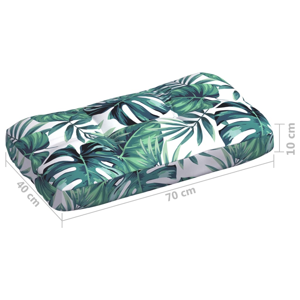 Cuscini per Divano Pallet 7 pz Motivo a Foglie | homemem39