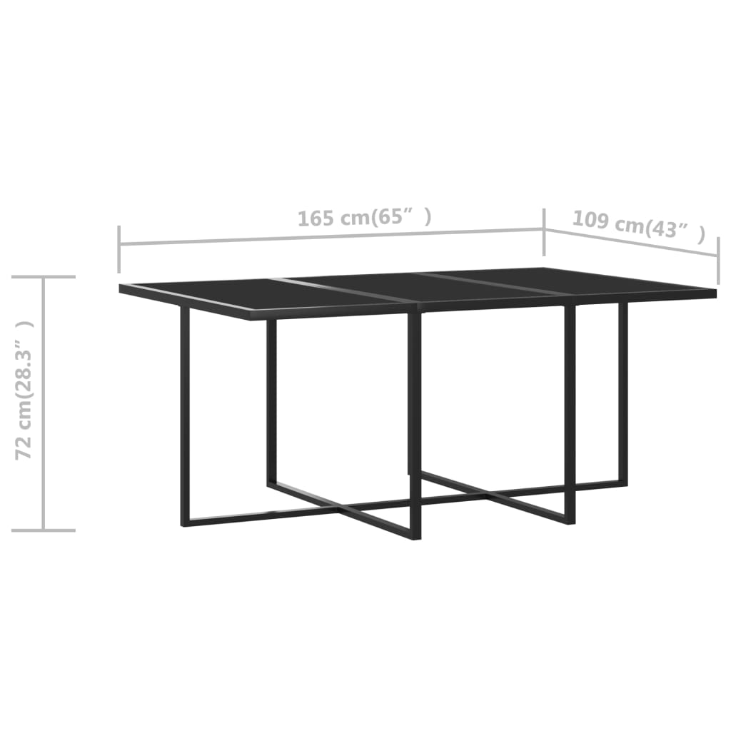 Set da Pranzo per Esterni 7 pz con Cuscini in Polyrattan Grigio - homemem39