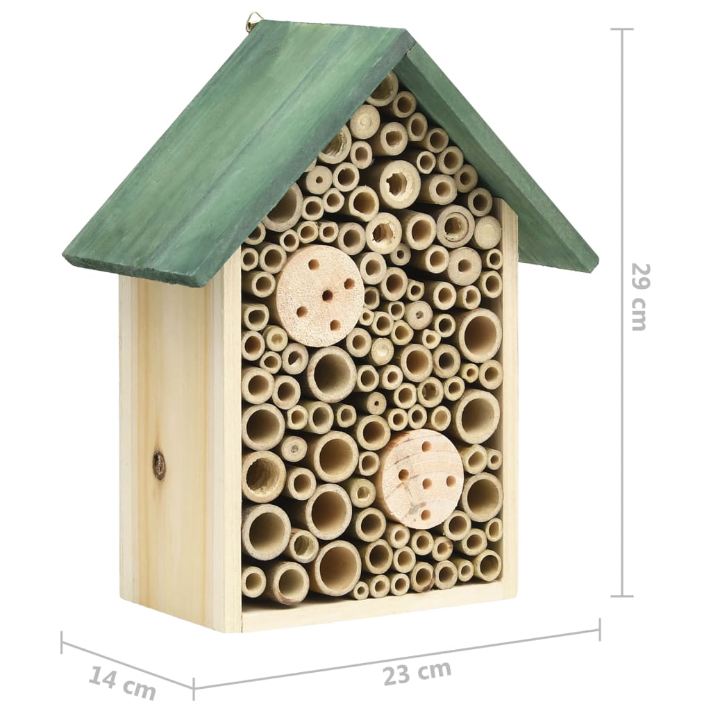 Casette per Insetti 2 pz 23x14x29 cm in Legno Massello di Abete | homemem39