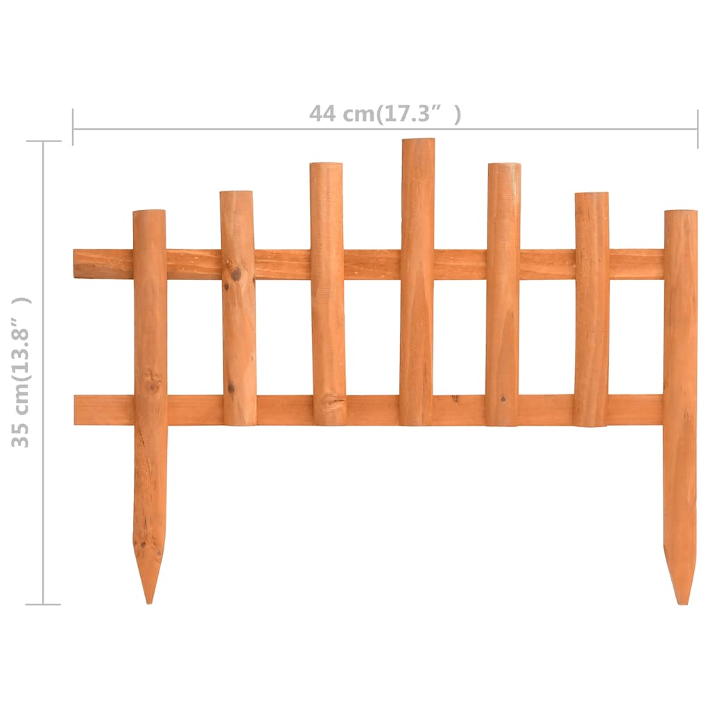 Bordature per Prato 10 pz in Legno di Abete 4,4 m | homemem39