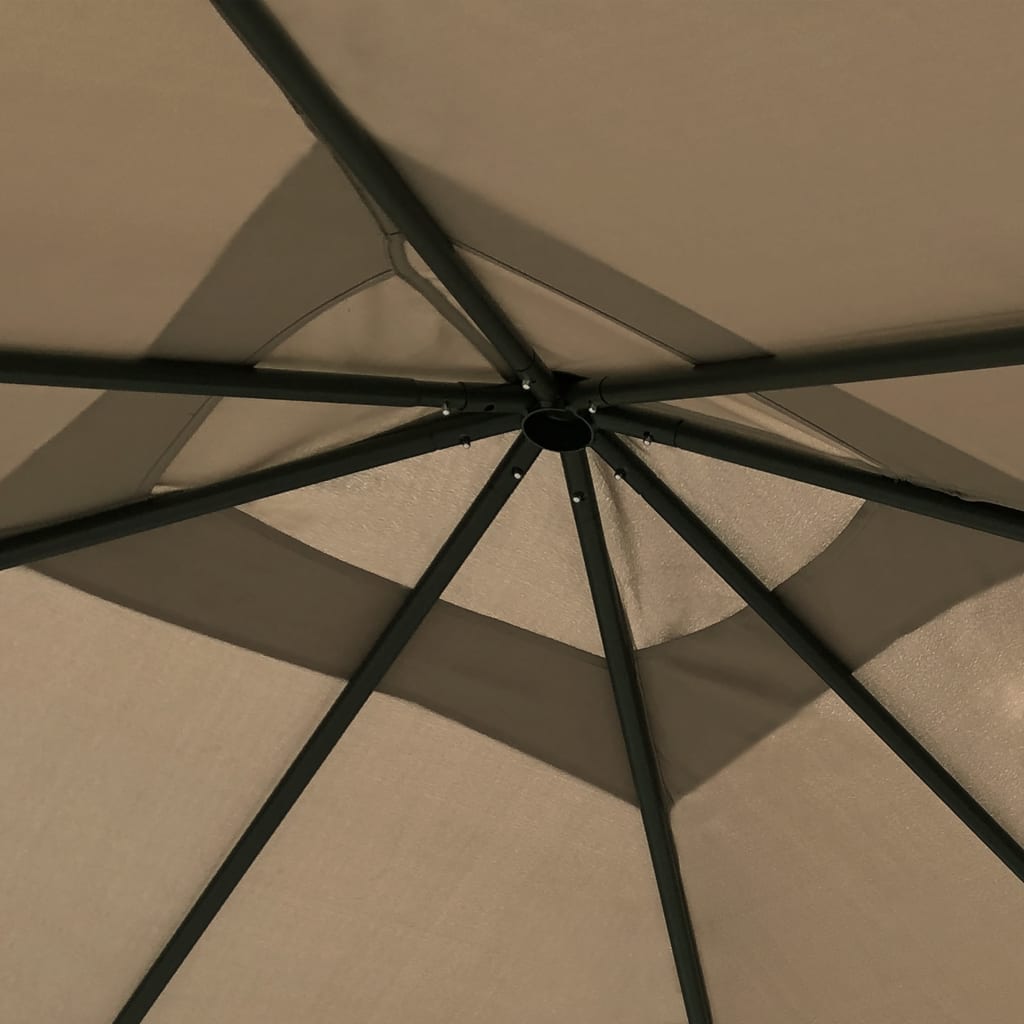 Gazebo con Montanti Rivestiti 3x3x2,6 m Talpa 160 g/m² | homemem39