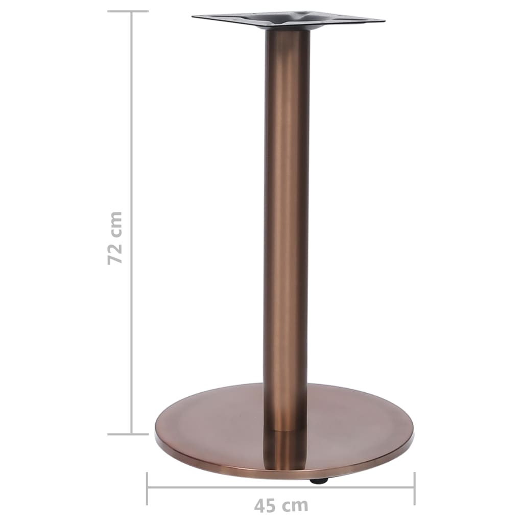 Gamba per Tavolino da Bistrò Oro Ø45x72 cm in Acciaio Inox | homemem39
