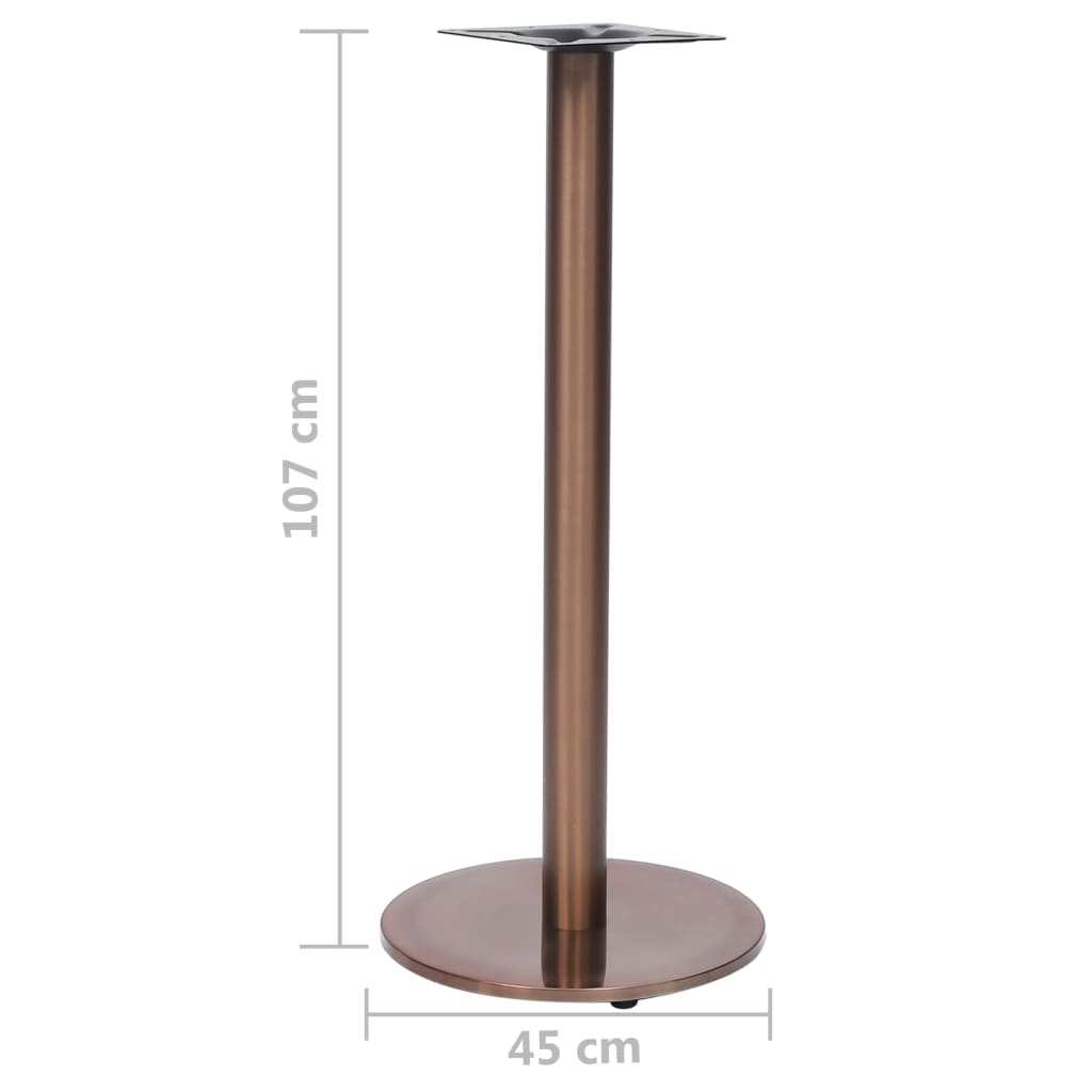 Gamba per Tavolino da Bar Oro Ø45x107 cm in Acciaio Inox | homemem39