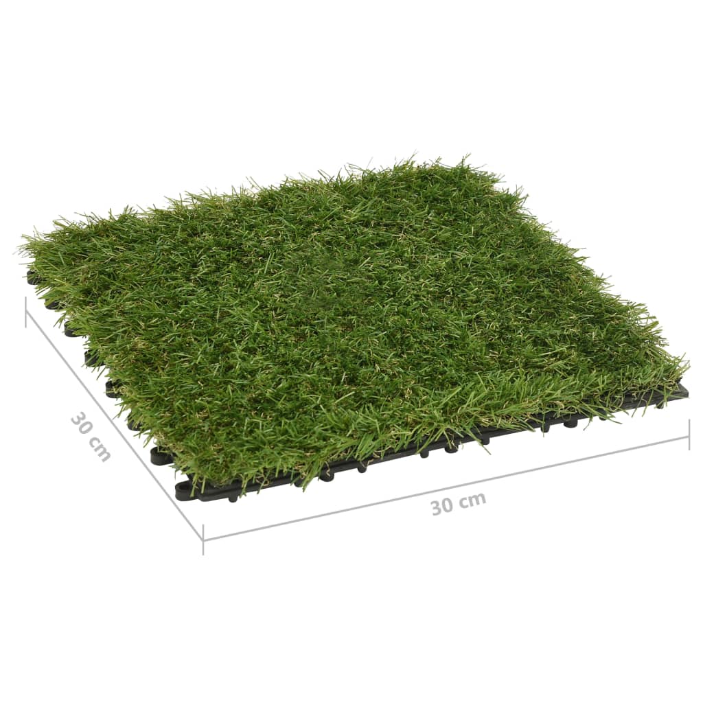 Piastrelle in Erba Sintetica 11 pz 30x30 cm Verde | homemem39