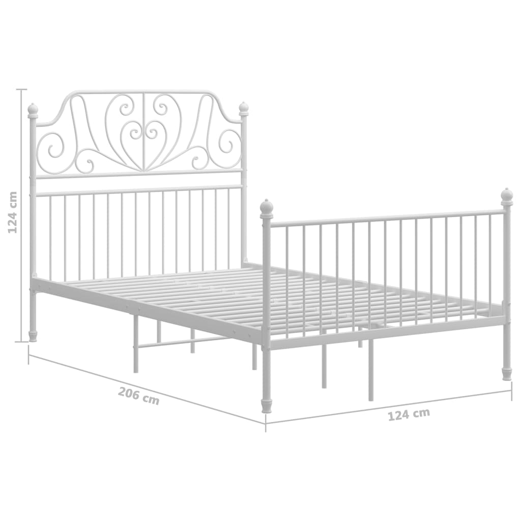 Giroletto Bianco in Metallo 120x200 cm | homemem39