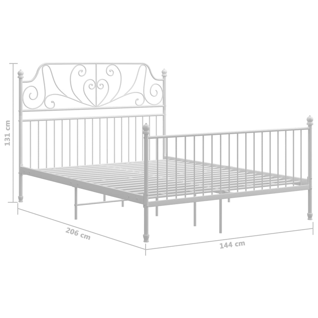 Giroletto Bianco in Metallo 140x200 cm | homemem39
