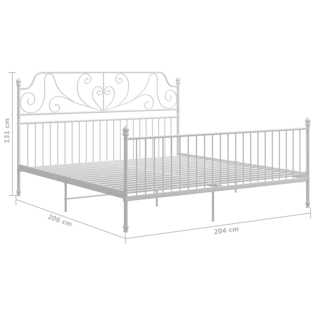 Giroletto Bianco in Metallo 200x200 cm | homemem39