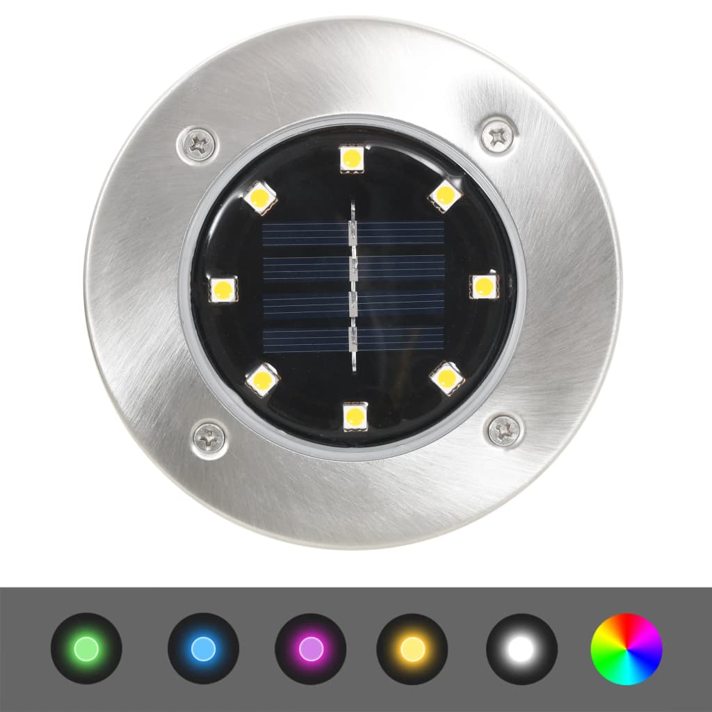 Lampade Solari da Terra 8 pz Luci a LED Colore RGB - homemem39