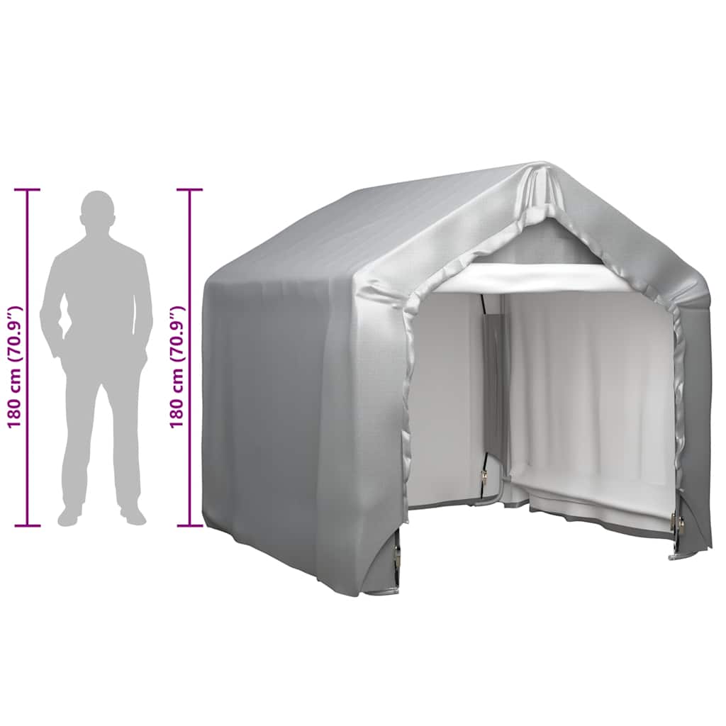 Tenda Grigia 180x180 cm in Acciaio Zincato | homemem39