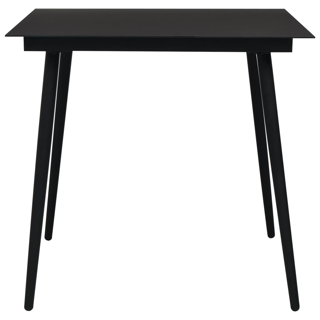 Set da Pranzo da Giardino 3 pz in Polyrattan e Vetro | homemem39