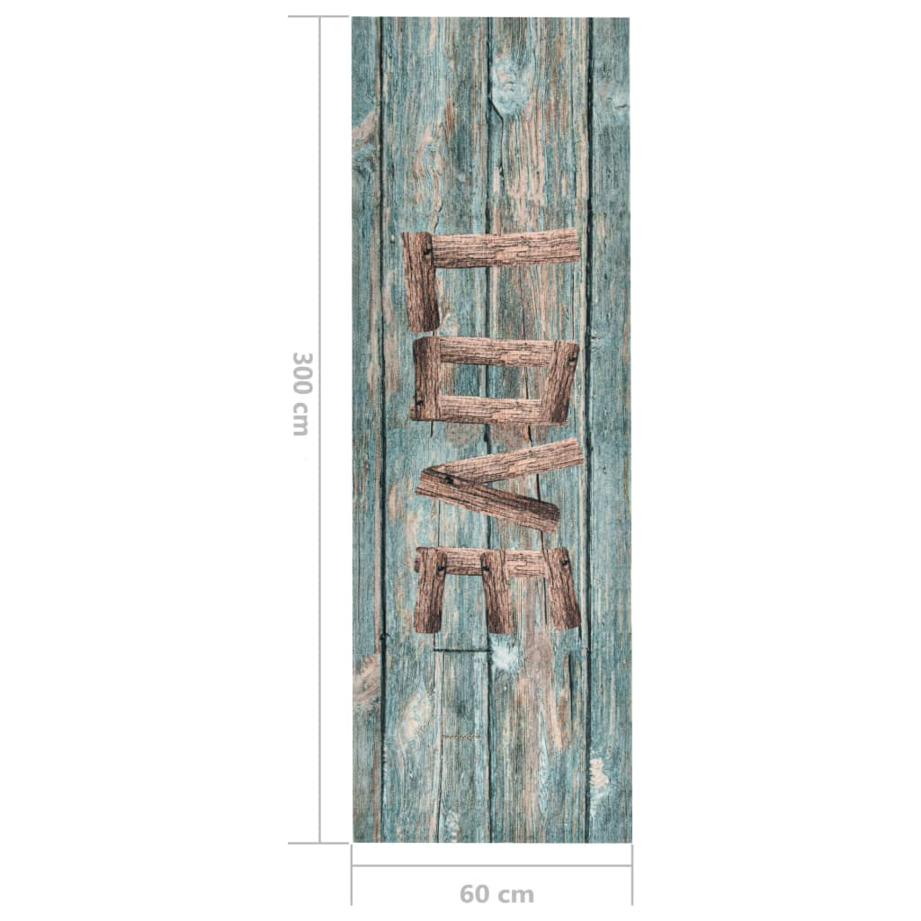 Tappetino da Cucina Lavabile Love 60x300 cm - homemem39