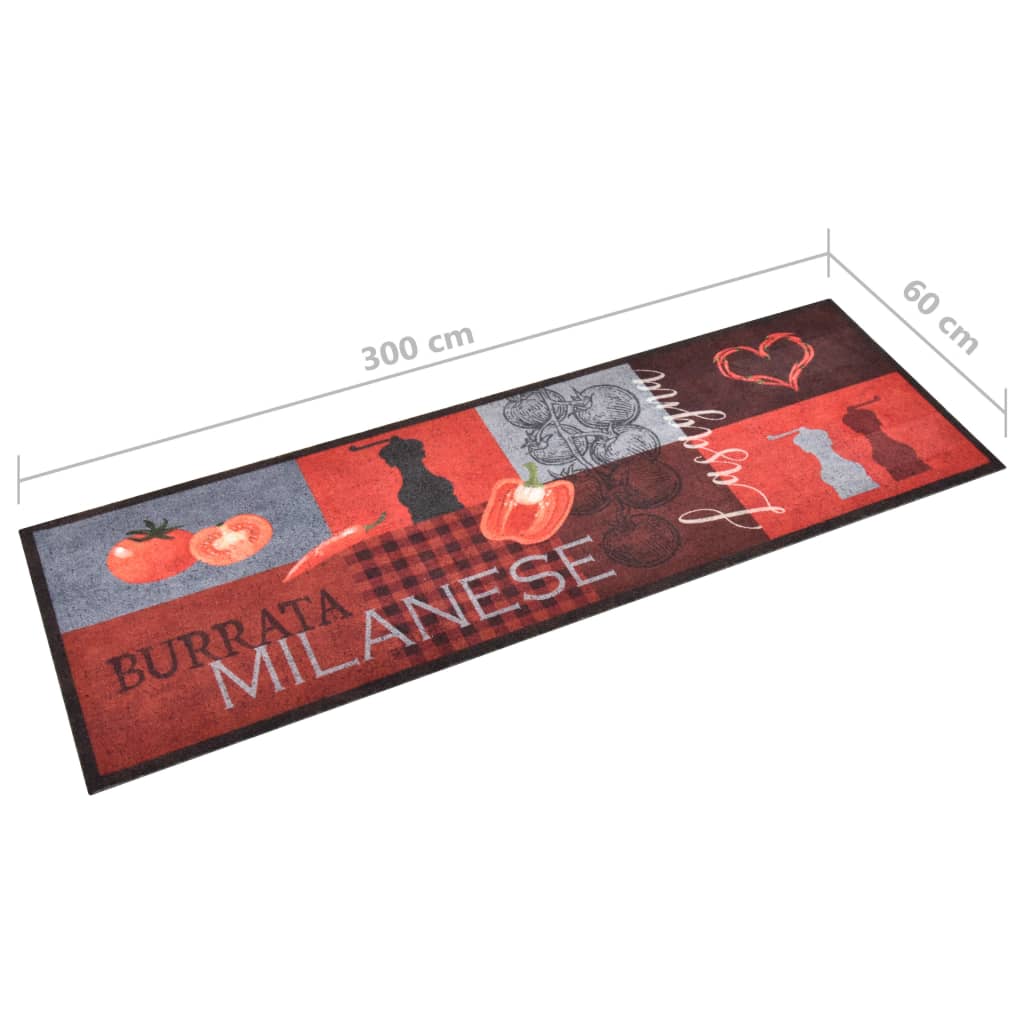 Tappetino da Cucina Lavabile Pomodori 60x300 cm | homemem39