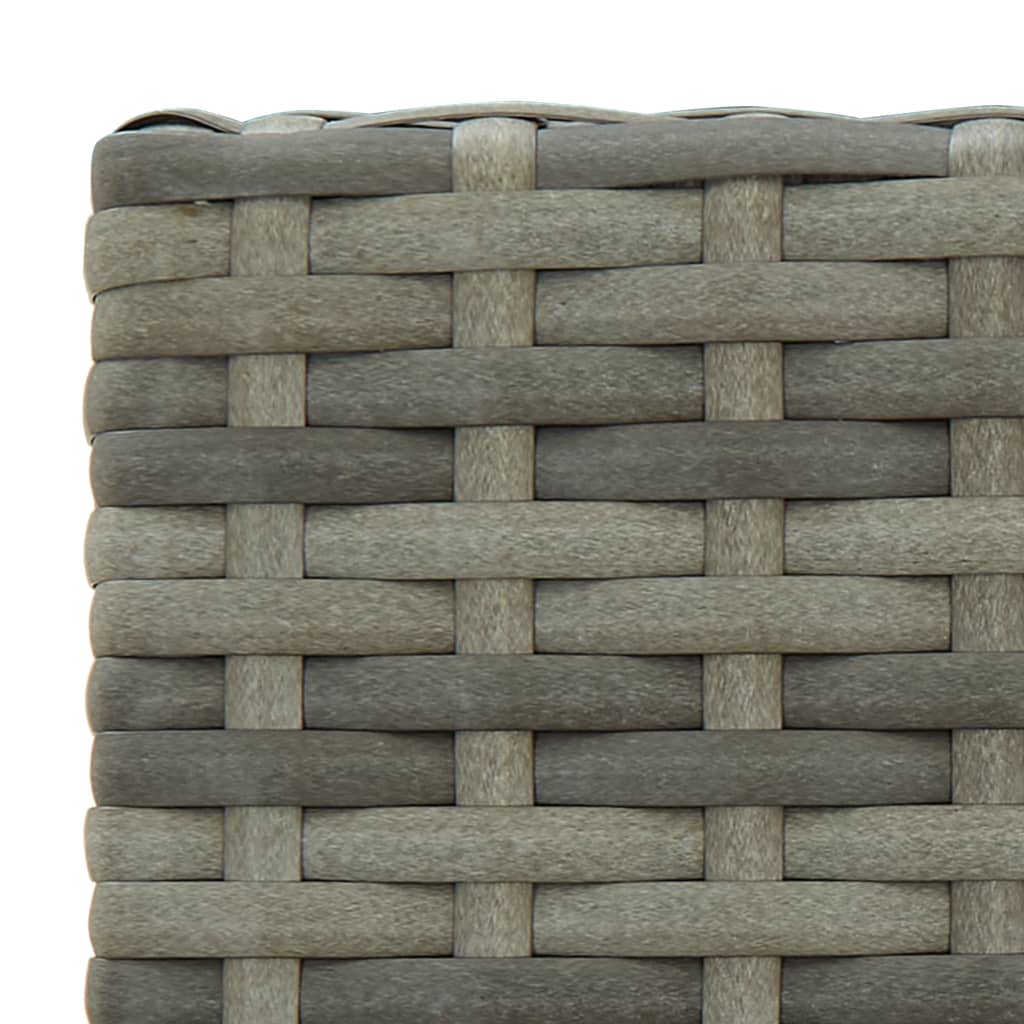 Set da Bar da Giardino 5 pz in Polyrattan Grigio | homemem39