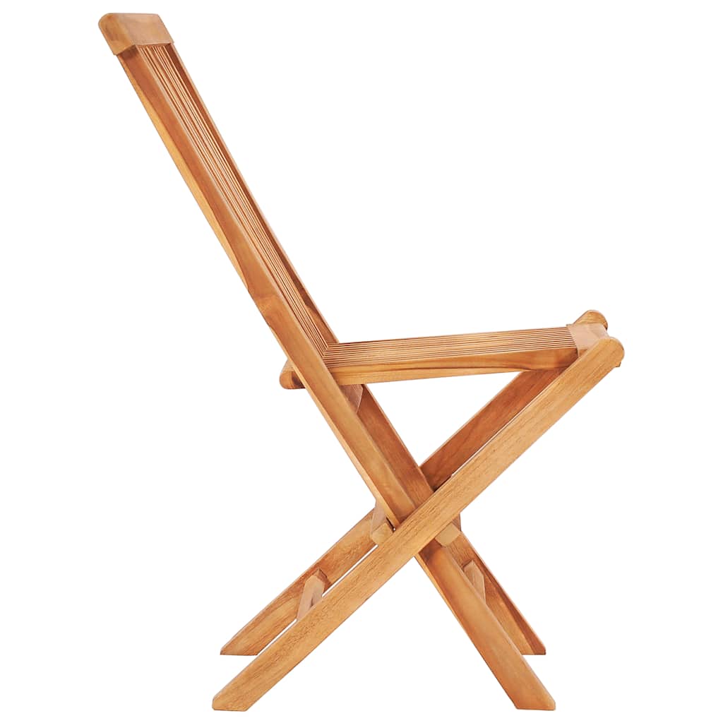 Set da Bistrot 3 pz con Cuscini Grigi in Legno Massello di Teak - homemem39