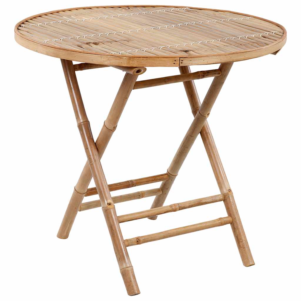Set da Pranzo da Giardino 5 pz Pieghevole con Cuscini in Bambù | homemem39