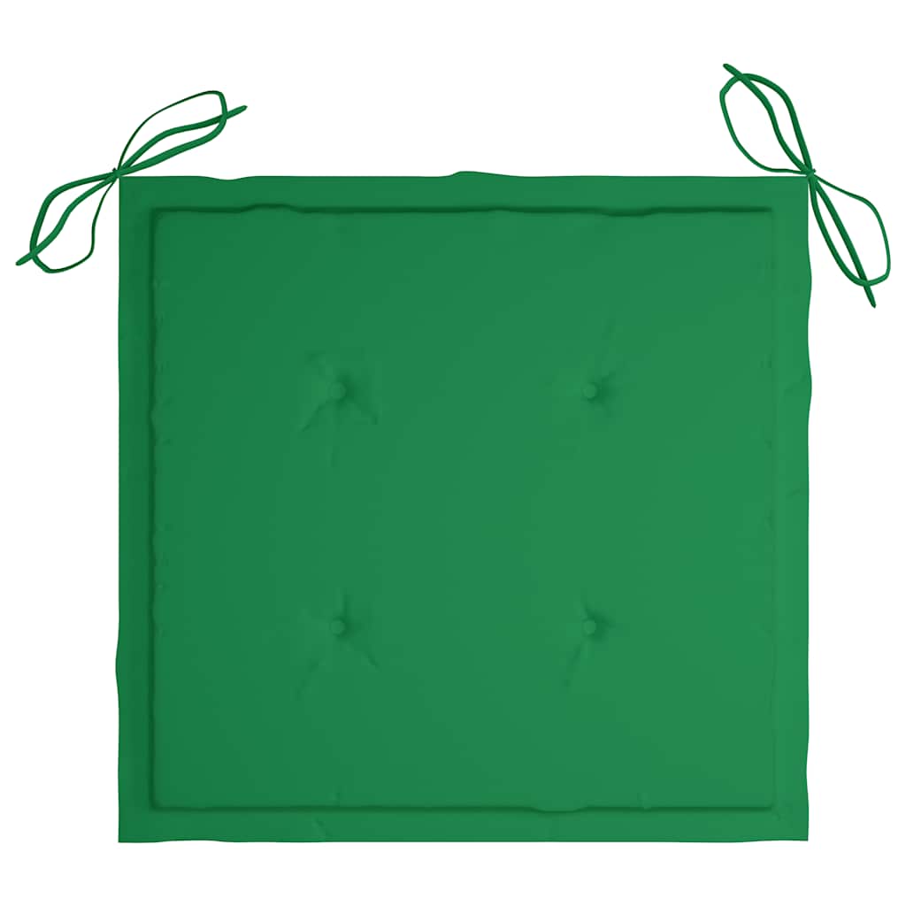 Set da Pranzo da Giardino 5 pz Pieghevole con Cuscini in Bambù