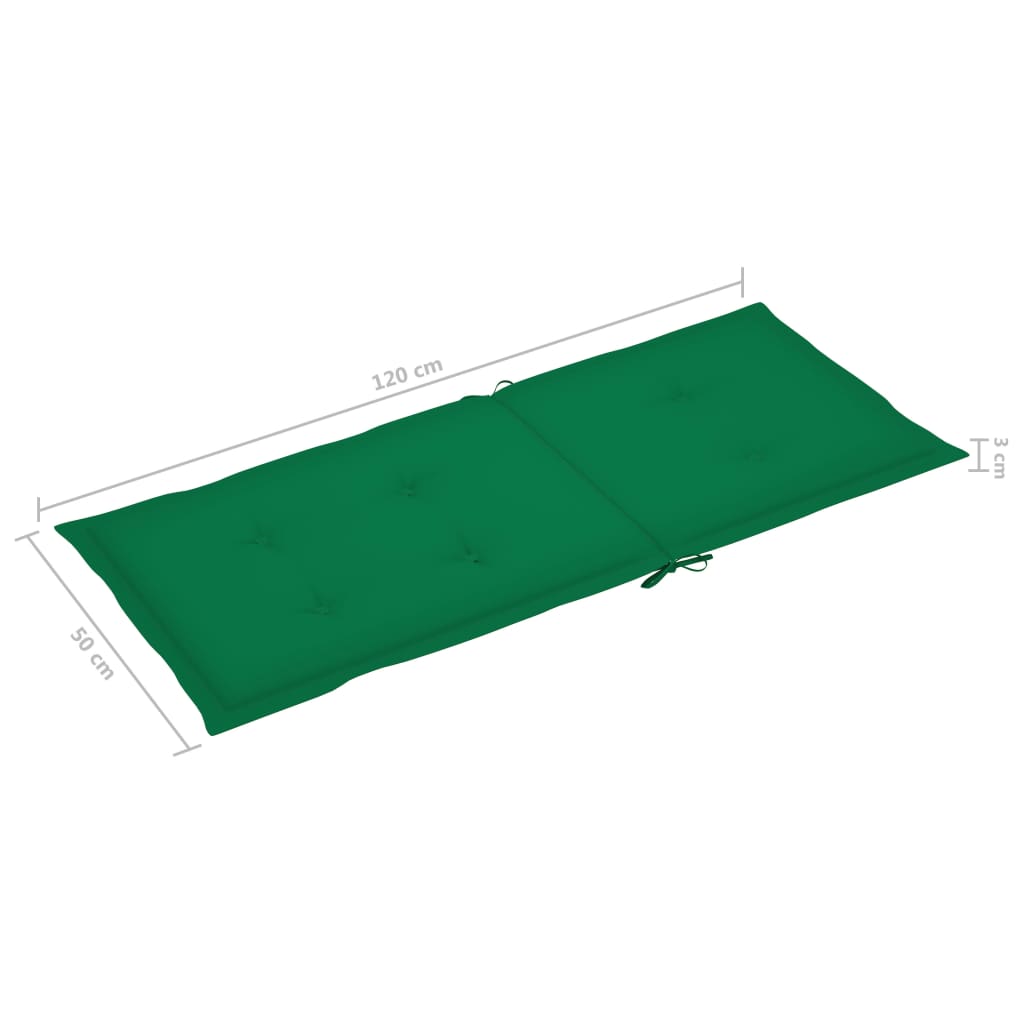 Sedie da Giardino Reclinabili 2 pz con Cuscini Massello Acacia | homemem39