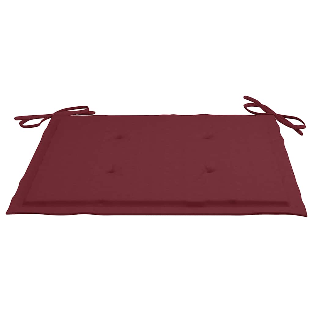 Sedie da Giardino Pieghevoli 4 pz con Cuscini Massello Acacia | homemem39