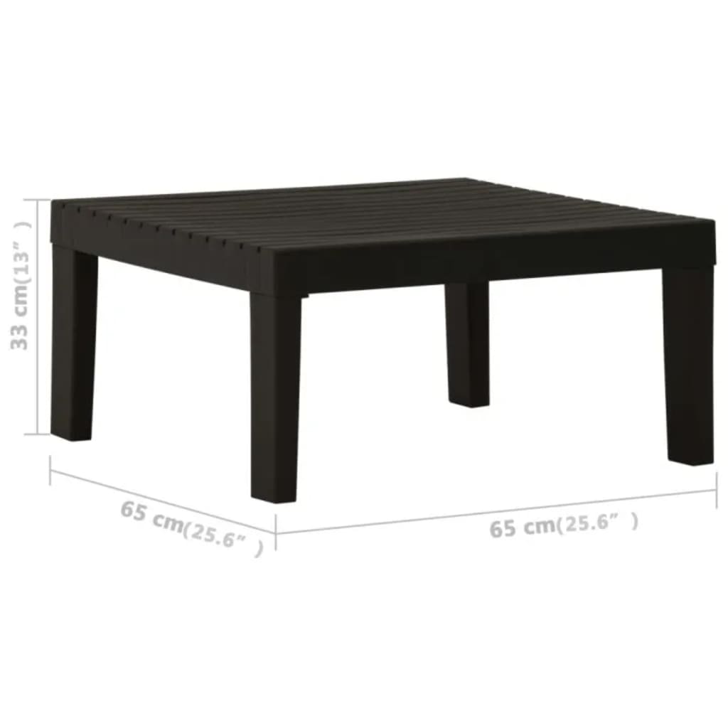 Set Divani da Giardino con Cuscini 3 pz in Plastica Grigio | homemem39