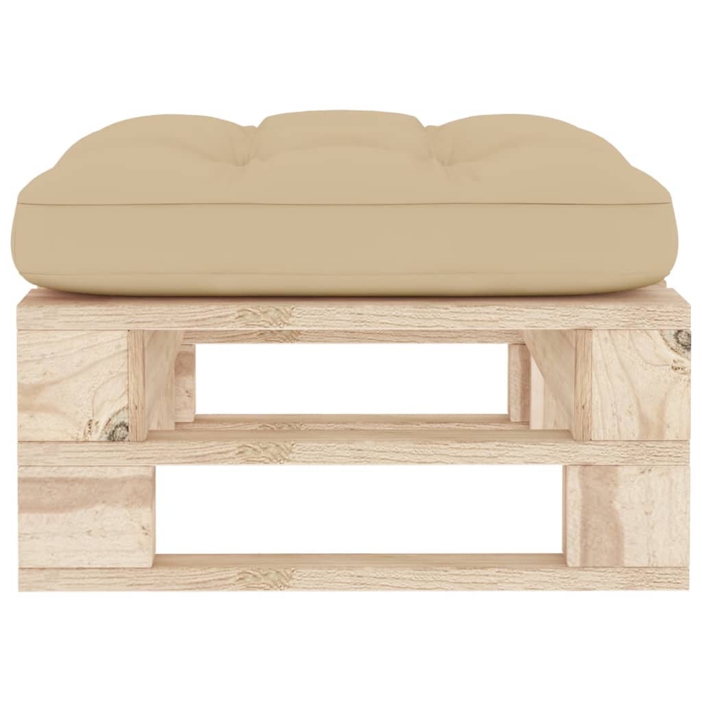 Ottomana da Giardino Pallet in Legno di Pino Impregnato | homemem39