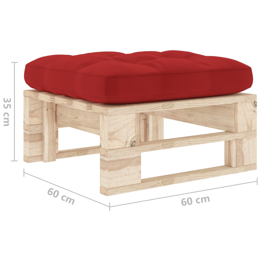 Ottomana da Giardino Pallet in Legno di Pino Impregnato | homemem39