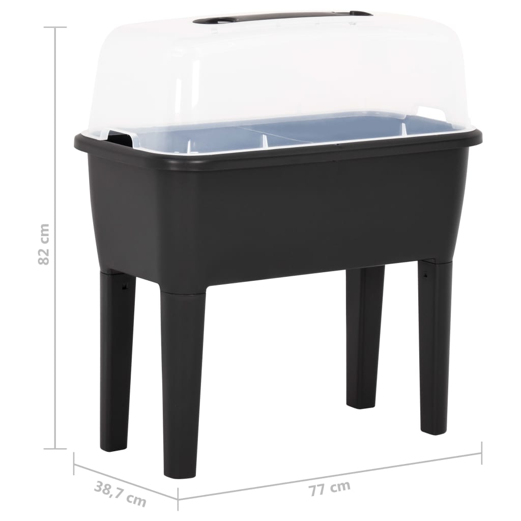 Fioriera Rialzata 77x38,7x82 cm in PP | homemem39