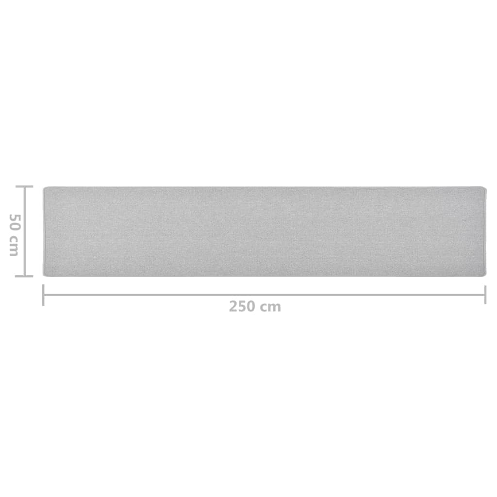 Tappeto Corsia Grigio Chiaro 50x250 cm - homemem39